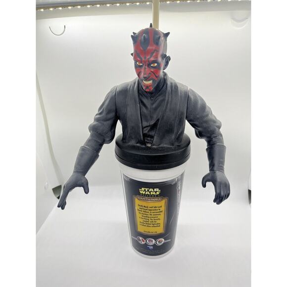 Star Wars Darth Maul Cup Topper Included Taco Bell, KFC, Pizza Hut 1999 Vintage - Picture 2 of 11